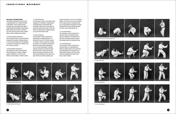 Sample pages from 'The Art of Ground Fighting'; one in a series of remarkable books that provide an in-depth look at the core concepts and techniques shared by a broad range of martial arts styles. Contains basics plus over 195 practical skills including chokes, joint locks, pins, ground kicks, sacrifice techniques, escapes, and counters from seated, reclining, and kneeling positions.