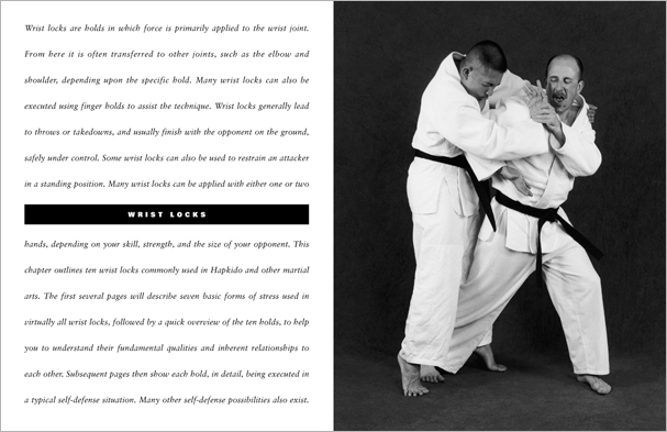 Sample pages from 'The Art of Holding'; one in a series of remarkable books that provide an in-depth look at the core concepts and techniques shared by a broad range of martial arts styles. Contains over 155 practical holds including joint locks, chokes, nerve holds, takedowns, pins, advanced combinations, and counterholds.