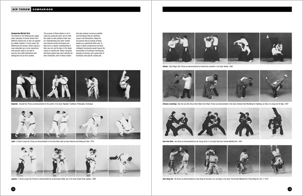 Sample pages from 'The Art of Throwing'; one in a series of remarkable books that provide an in-depth look at the core concepts and techniques shared by a broad range of martial arts styles. Contains over 130 practical throws including shoulder throws, hip throws, leg throws, hand throws, sacrifice throws, kick-counter throws, advanced combinations, and counterthrows.