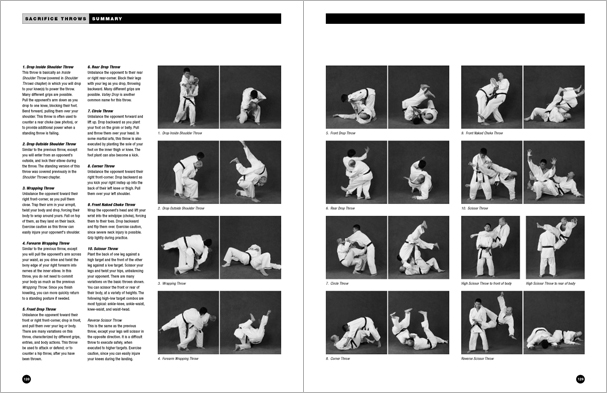 Sample pages from 'The Art of Throwing'; one in a series of remarkable books that provide an in-depth look at the core concepts and techniques shared by a broad range of martial arts styles. Contains over 130 practical throws including shoulder throws, hip throws, leg throws, hand throws, sacrifice throws, kick-counter throws, advanced combinations, and counterthrows.