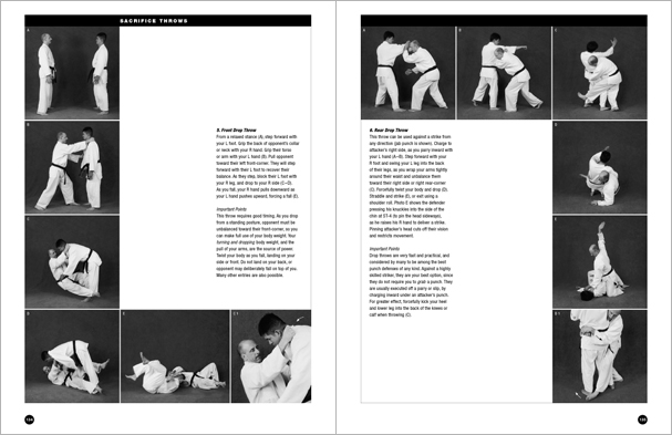 Sample pages from 'The Art of Throwing'; one in a series of remarkable books that provide an in-depth look at the core concepts and techniques shared by a broad range of martial arts styles. Contains over 130 practical throws including shoulder throws, hip throws, leg throws, hand throws, sacrifice throws, kick-counter throws, advanced combinations, and counterthrows.