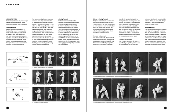 Sample pages from 'The Art of Throwing'; one in a series of remarkable books that provide an in-depth look at the core concepts and techniques shared by a broad range of martial arts styles. Contains over 130 practical throws including shoulder throws, hip throws, leg throws, hand throws, sacrifice throws, kick-counter throws, advanced combinations, and counterthrows.