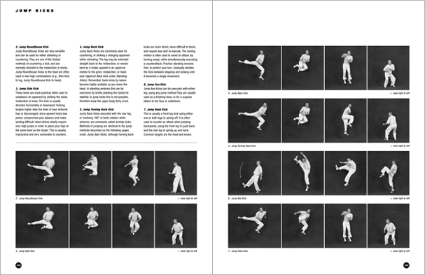 Sample pages from 'Hapkido', the most comprehensive book ever written on a single martial art; 1136 pages, 9000 photos, 2000 martial techniques.