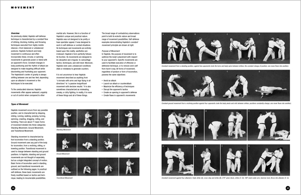 Sample pages from 'Hapkido: An Introduction to the Art of Self-Defense', the first introductory text to provide a concise overview of Hapkido in its entirety, with essential material for novices.