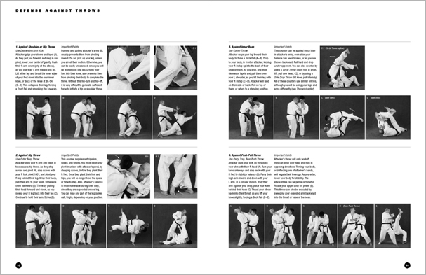 Sample pages from 'Hapkido: An Introduction to the Art of Self-Defense', the first introductory text to provide a concise overview of Hapkido in its entirety, with essential material for novices.