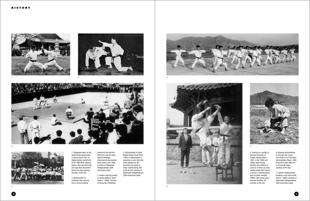 Sample pages from 'Taekwondo', the most comprehensive book ever written on the world's most popular martial art; 896 pages, 8600 photos, Traditional and Olympic-Style.