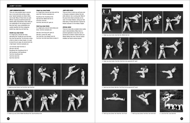 Sample pages from 'Taekwondo', the most comprehensive book ever written on the world's most popular martial art; 896 pages, 8600 photos, Traditional and Olympic-Style.