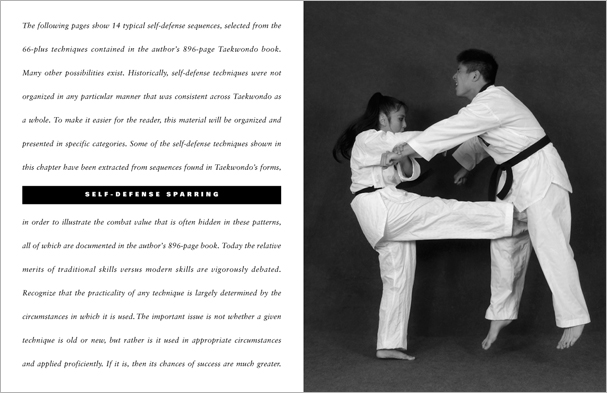 Sample pages from 'Taekwondo: The Essential Introduction', the first introductory text to provide a concise overview of Taekwondo in its entirety, with essential material for novices.