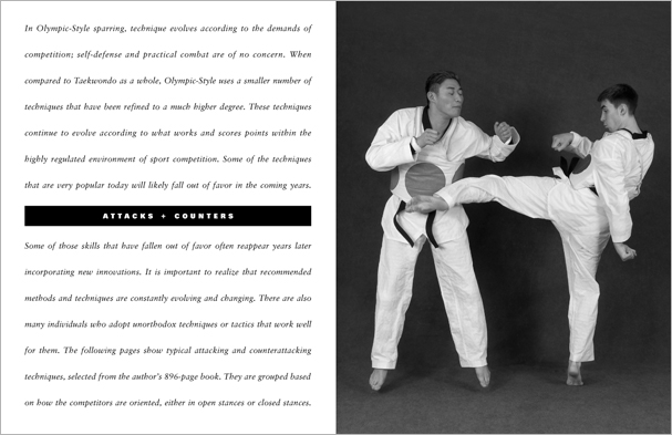 Sample pages from 'Taekwondo: The Essential Introduction', the first introductory text to provide a concise overview of Taekwondo in its entirety, with essential material for novices.