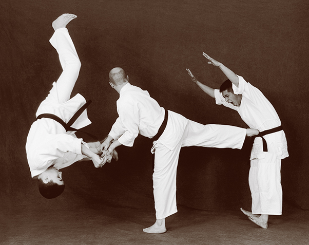 Hapkido photos of Master Marc Tedeschi performing Hapkido techniques