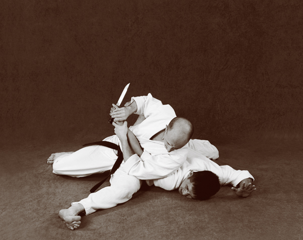 Hapkido photos of Master Marc Tedeschi performing Hapkido techniques